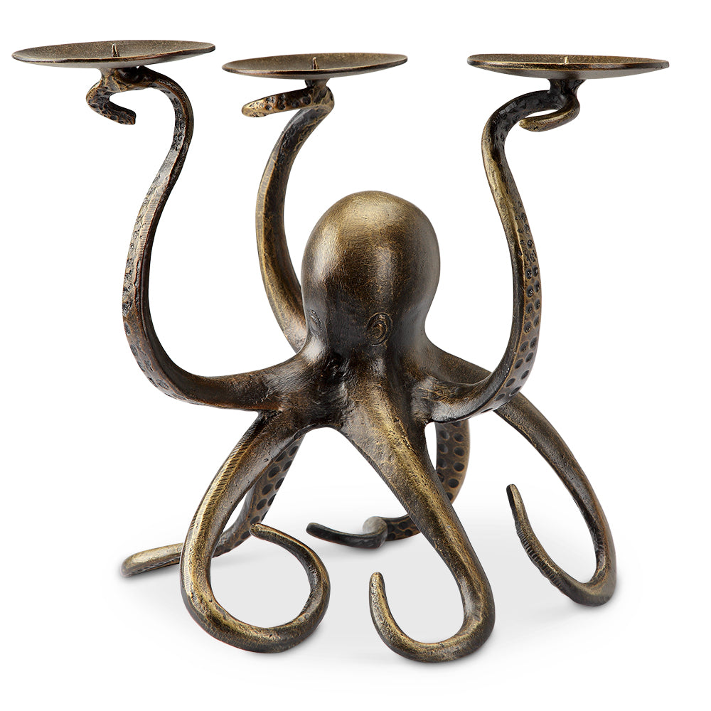 Octopus Pillar Trio Candleholder
