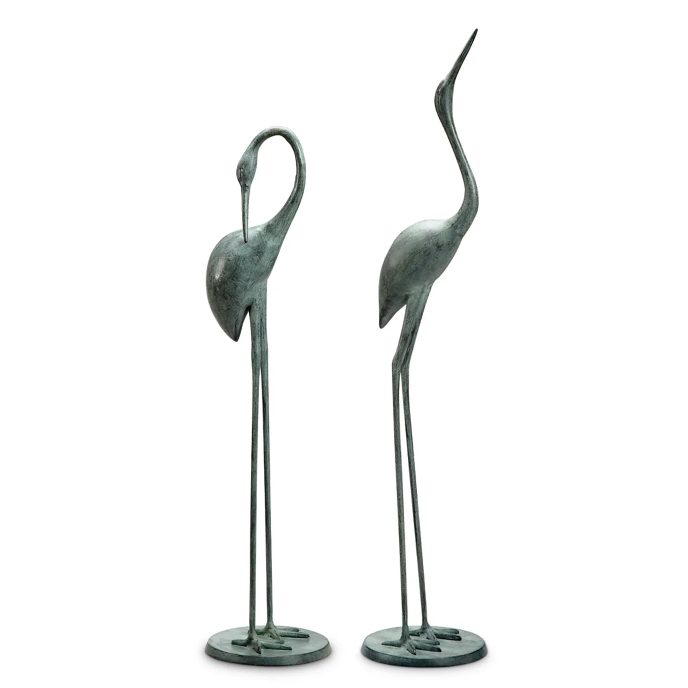 Contemplative Garden Crane Pair Set of 2