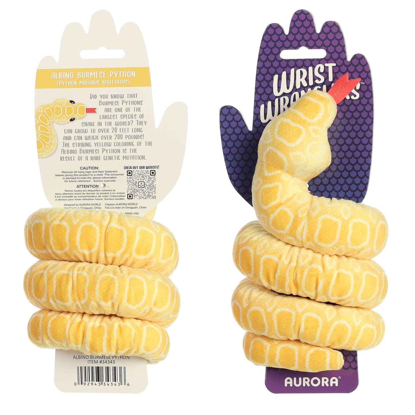 Snake - Wrist Wranglers - Albino Burmese Python