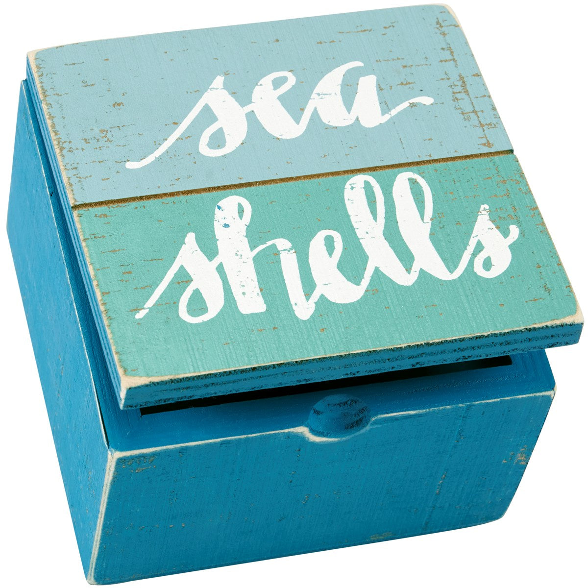 Sea Shells Slat Hinged Box