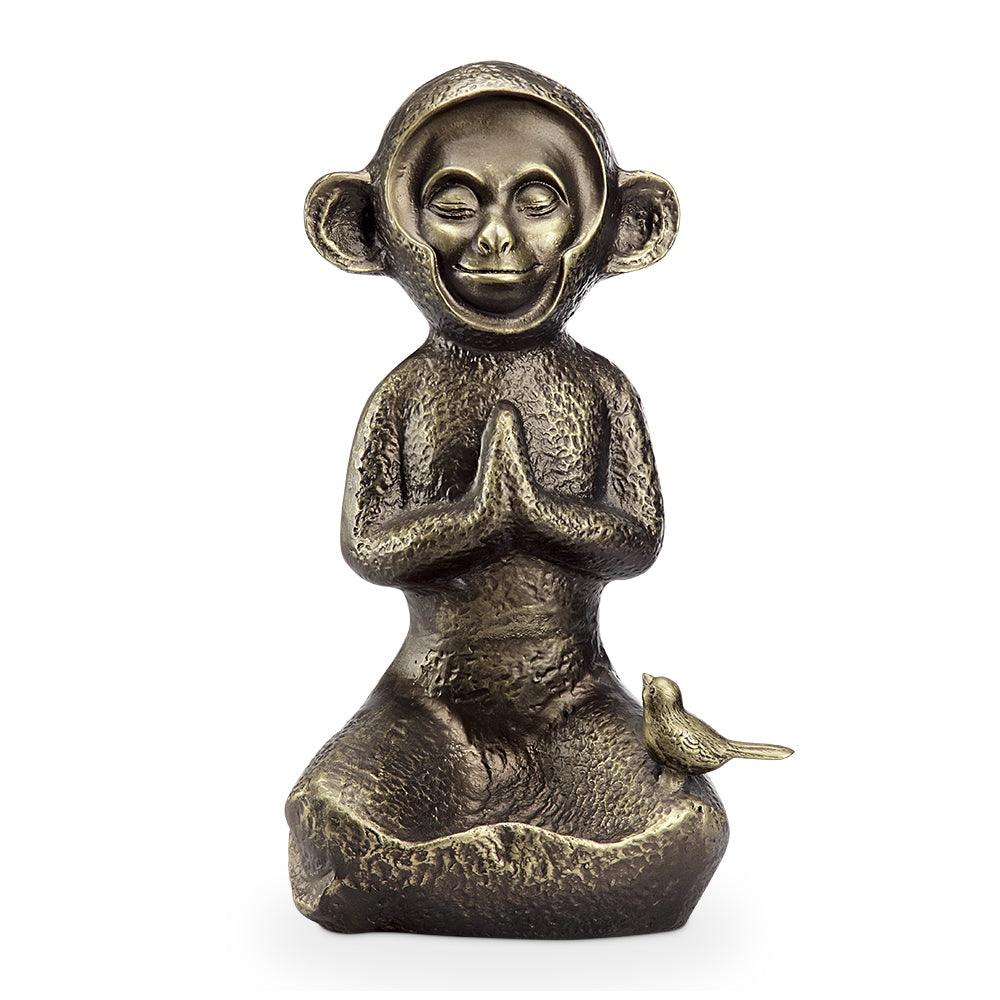 Meditating Monkey Birdfeeder