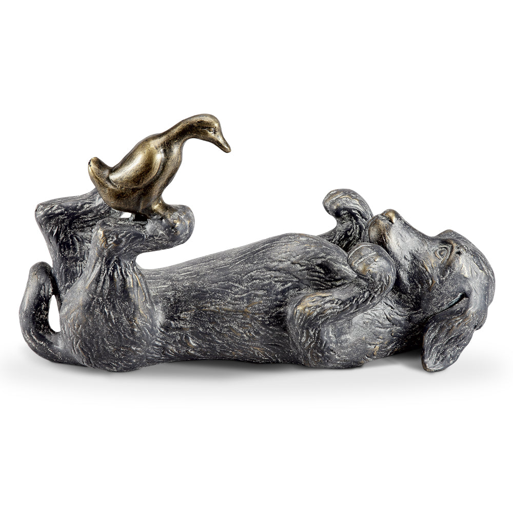 Puppy Play Garden Sculpture