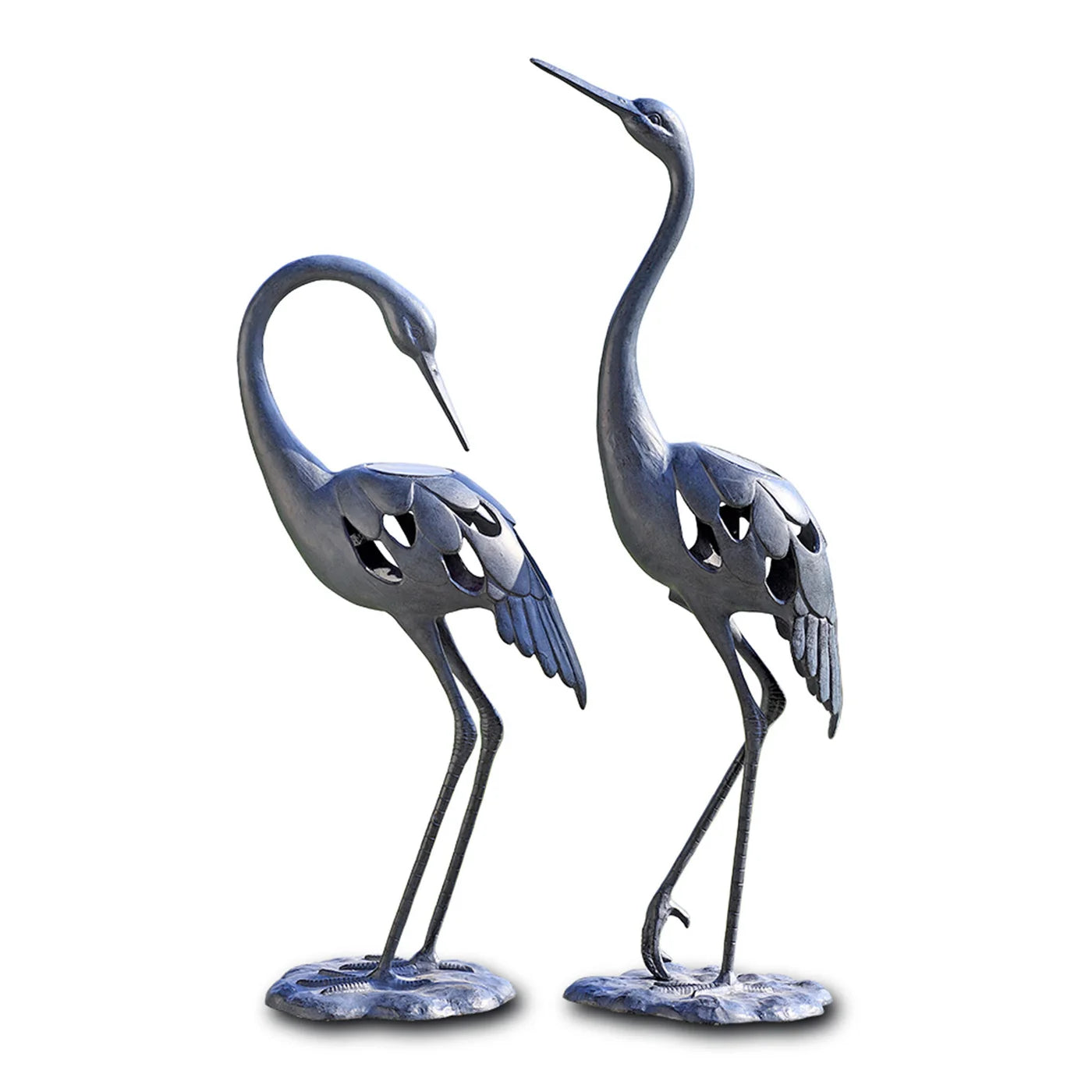 Crane Pair Garden Sculpture