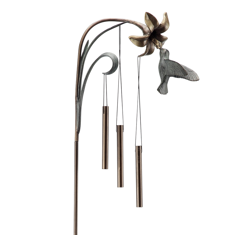 Hummingbird Windbell on Stake