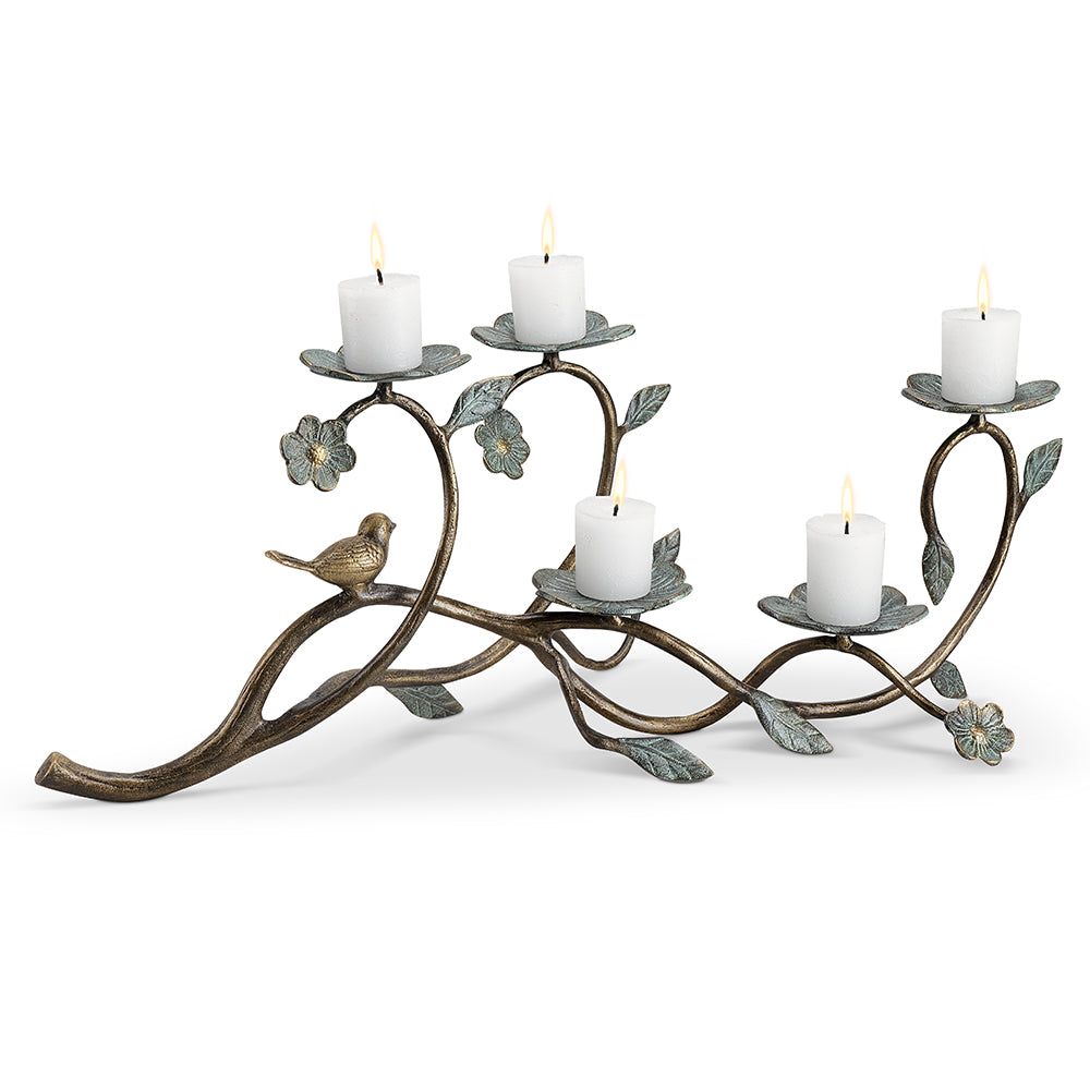 Bird And Flowers Candelabra