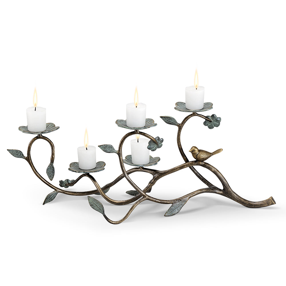 Bird And Flowers Candelabra