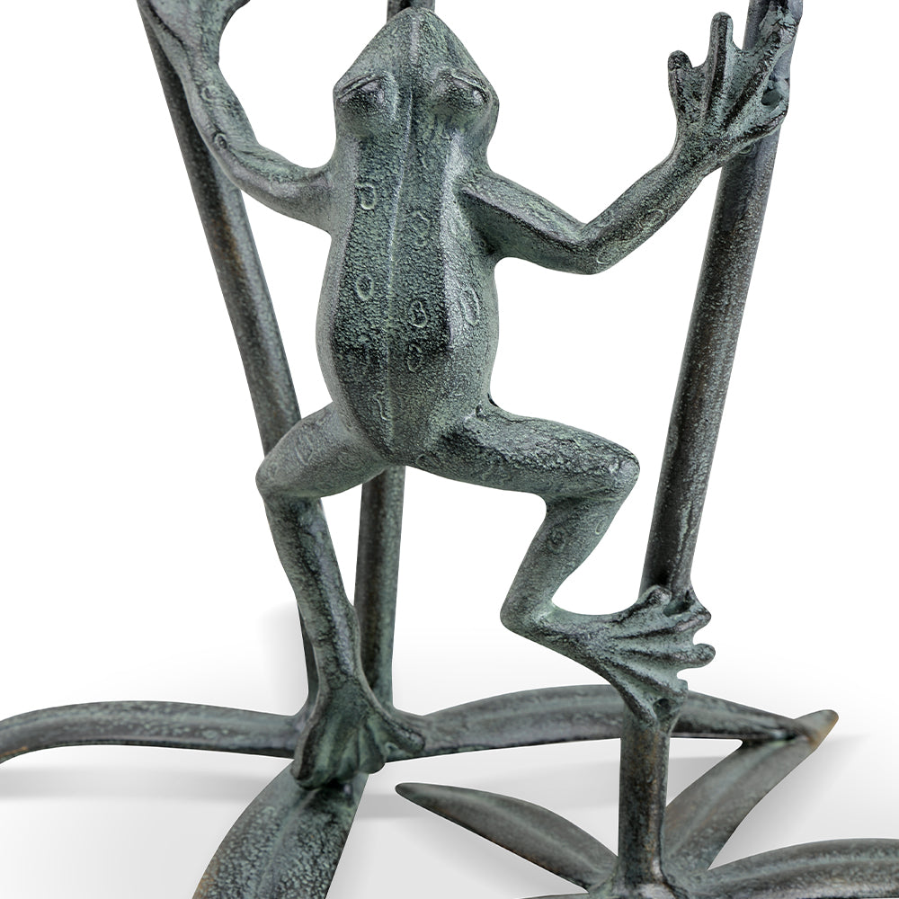 Frog And Flower Trio Candleholder