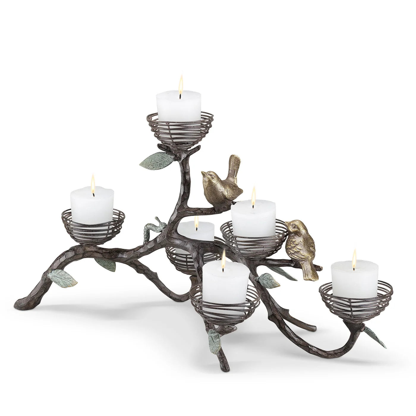 Birds And Nests Candelabra