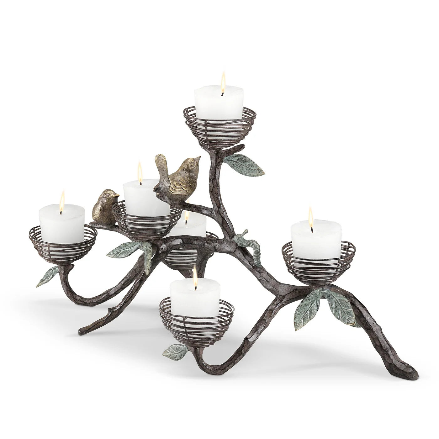 Birds And Nests Candelabra