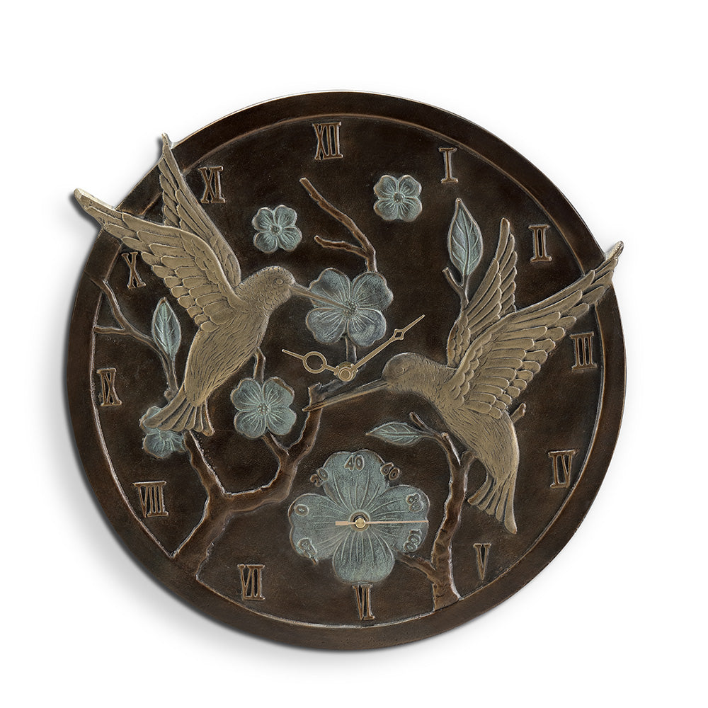 Hummingbird Pair Wall Mounted