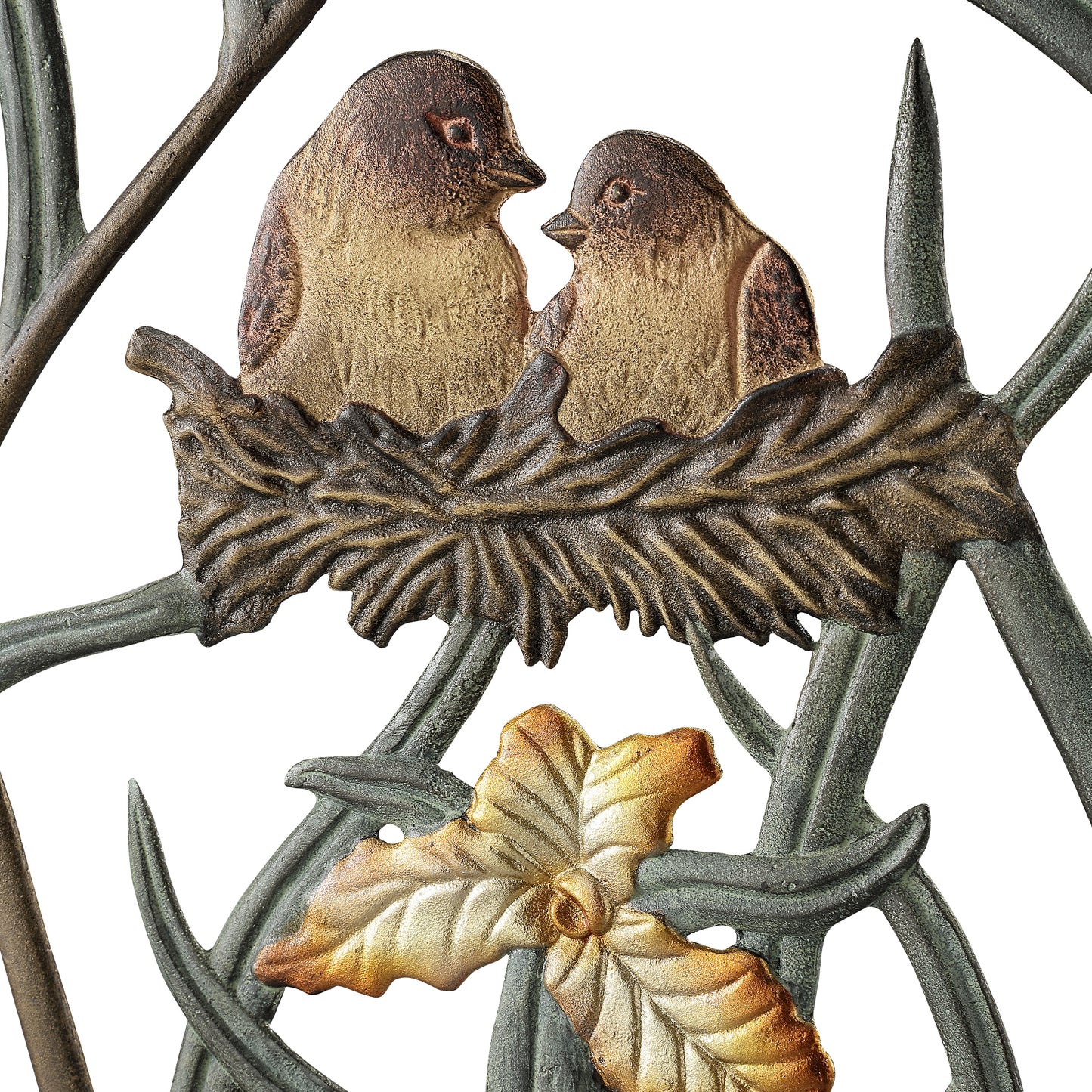 Wide Lovebirds In Nest Trellis