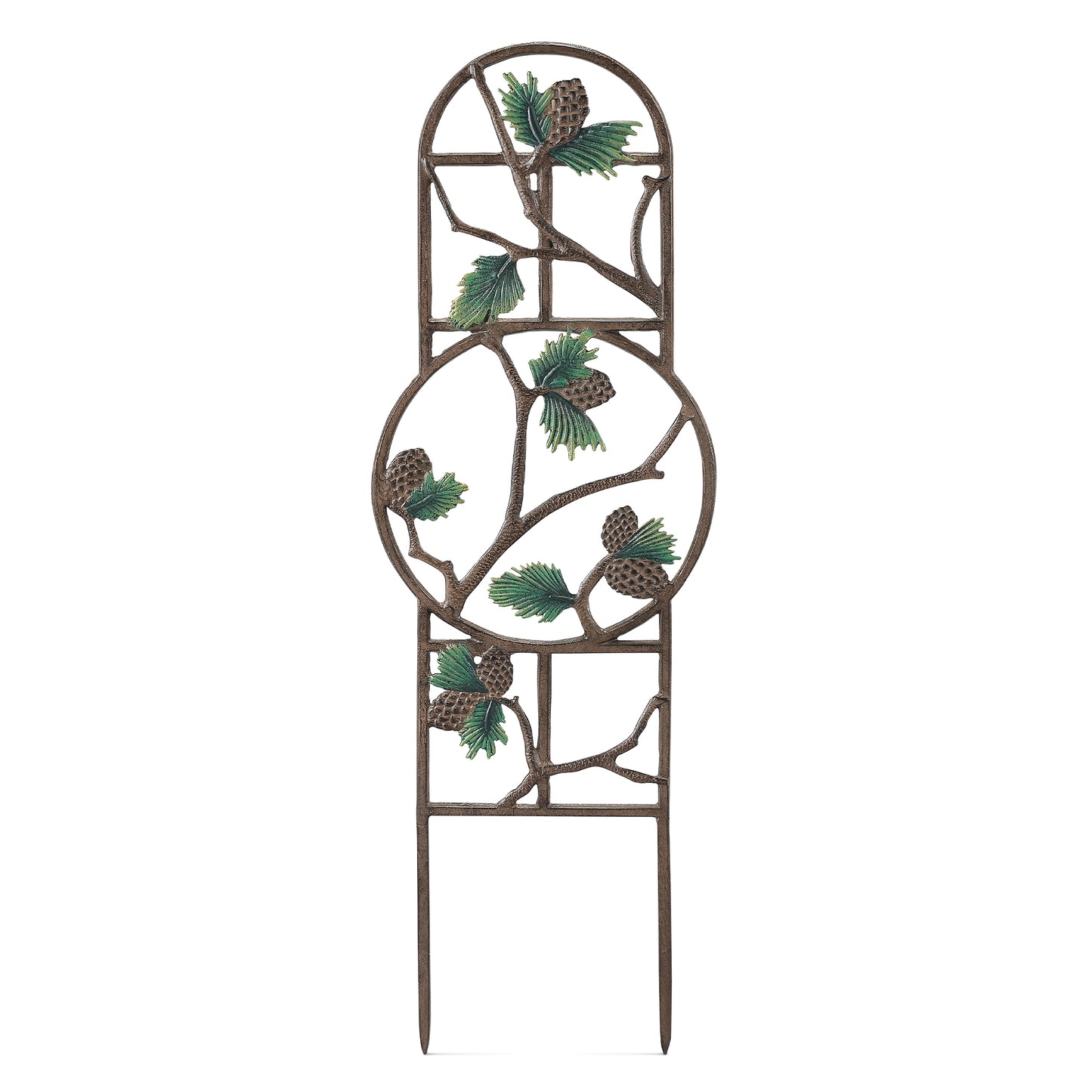 Pinecone And Branch Trellis