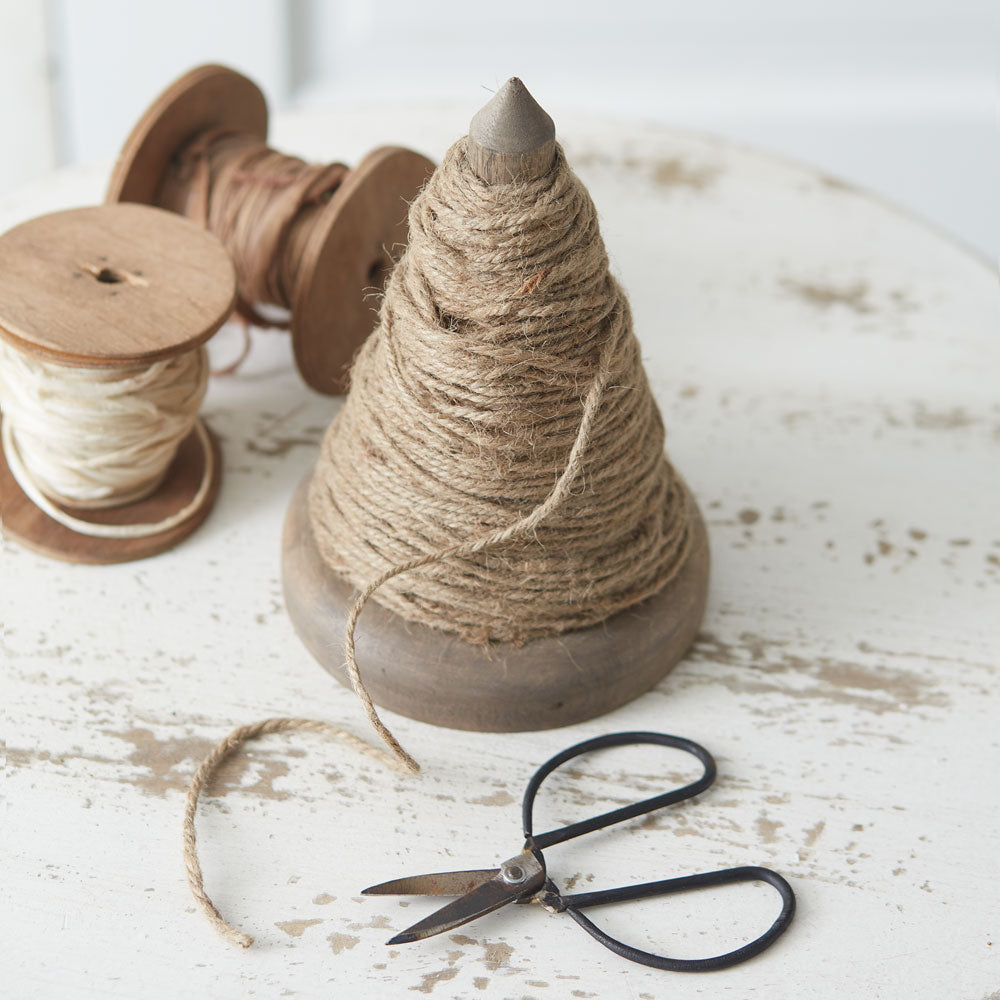 Spindle Twine Holder With Scissors