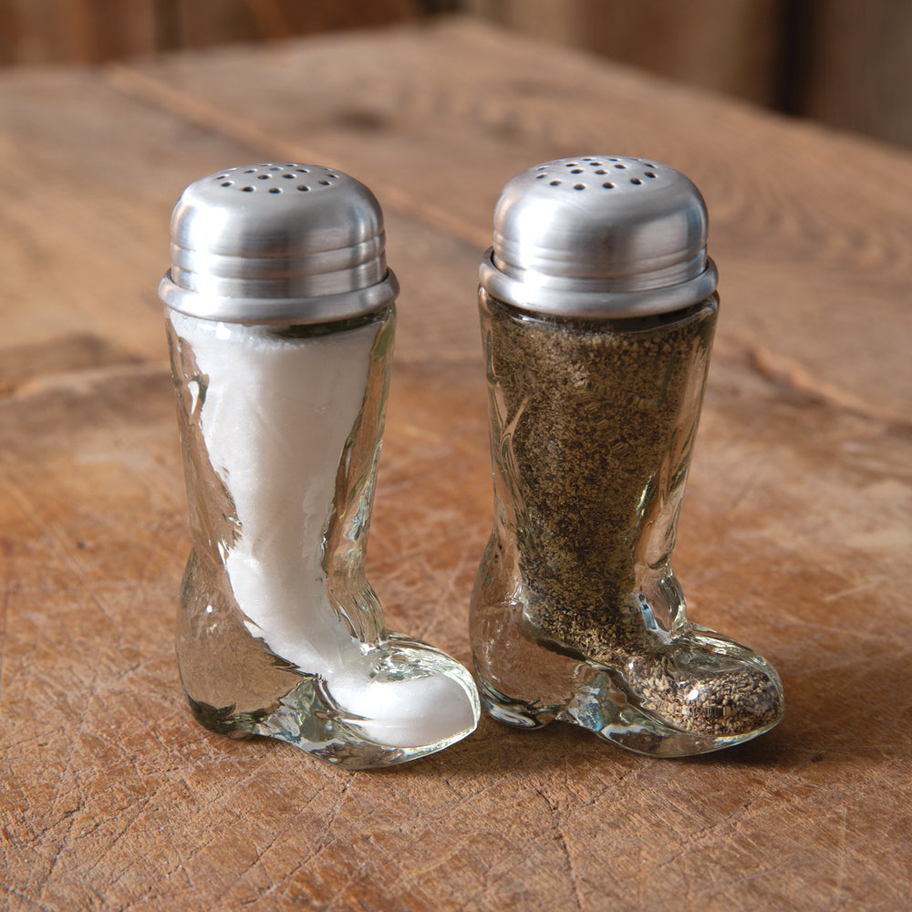Cowboy Salt Pepper And Napkin Caddy