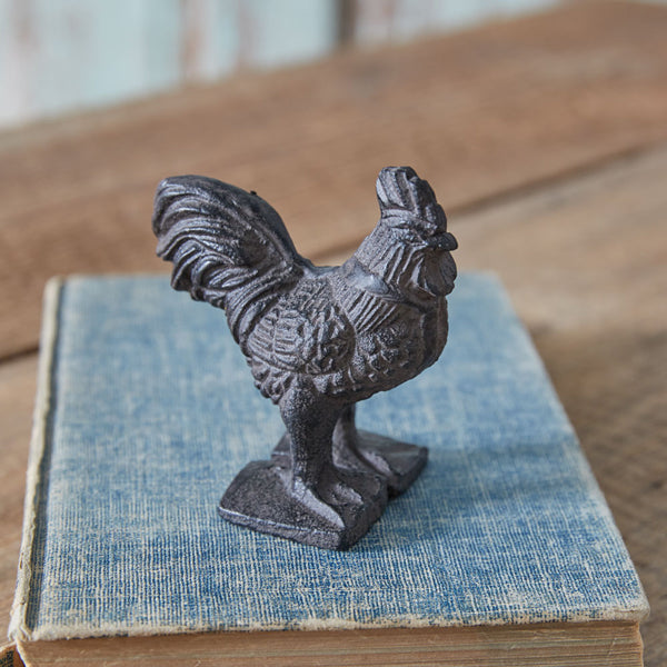 Cast Iron Rooster - Rustic Brown