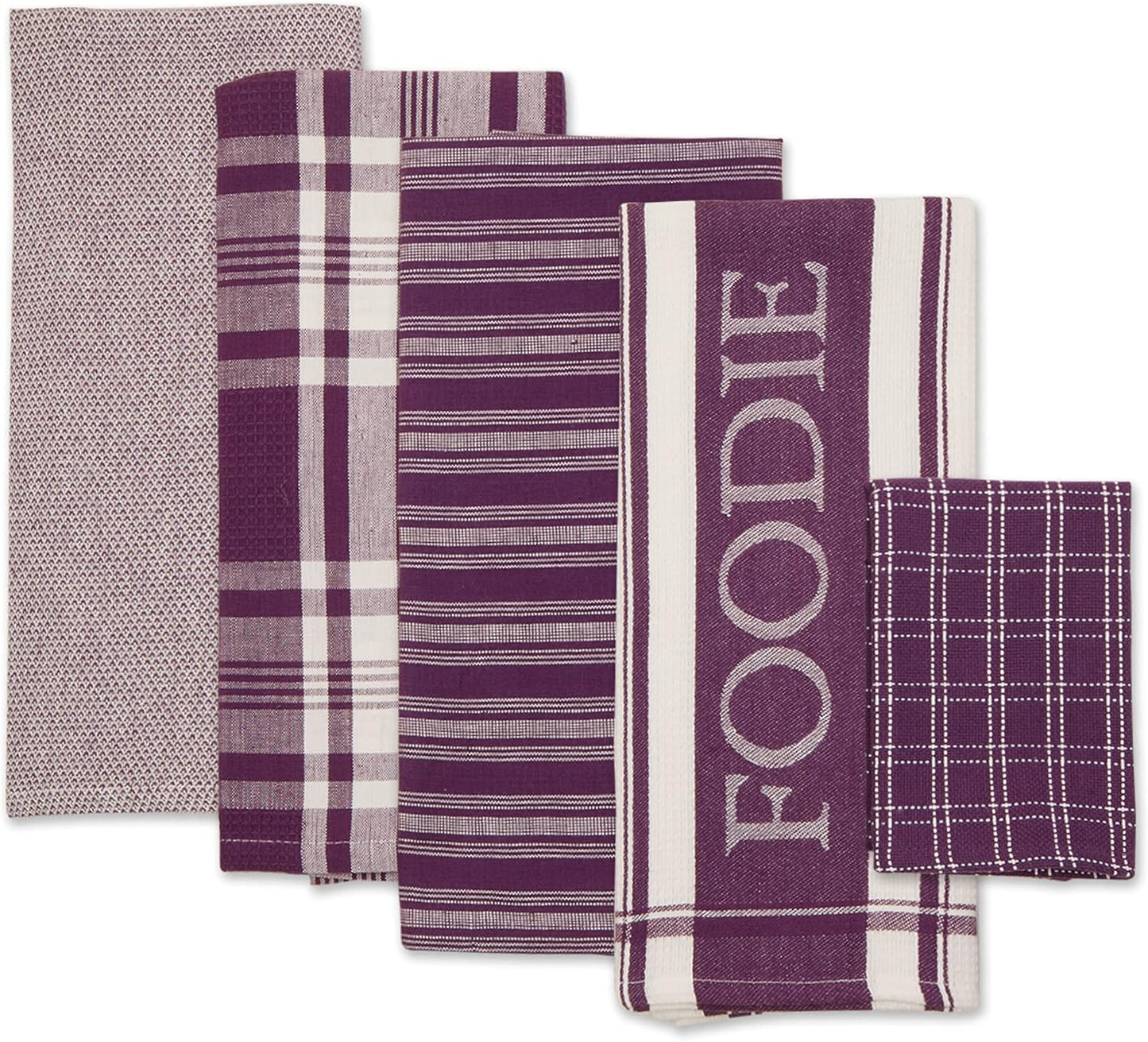 Eggplant Dishtowel & Dishcloth