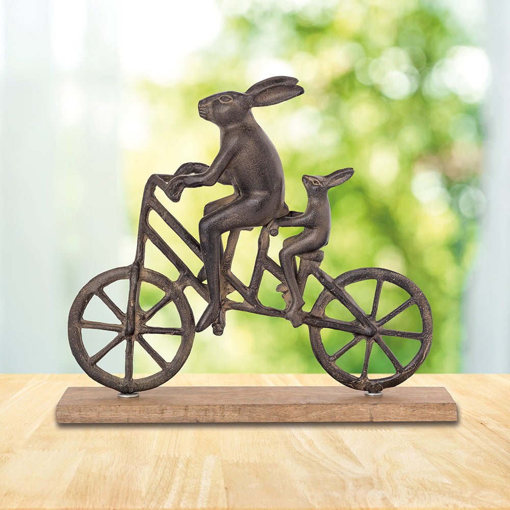 Rabbit and Child on Bicycle De