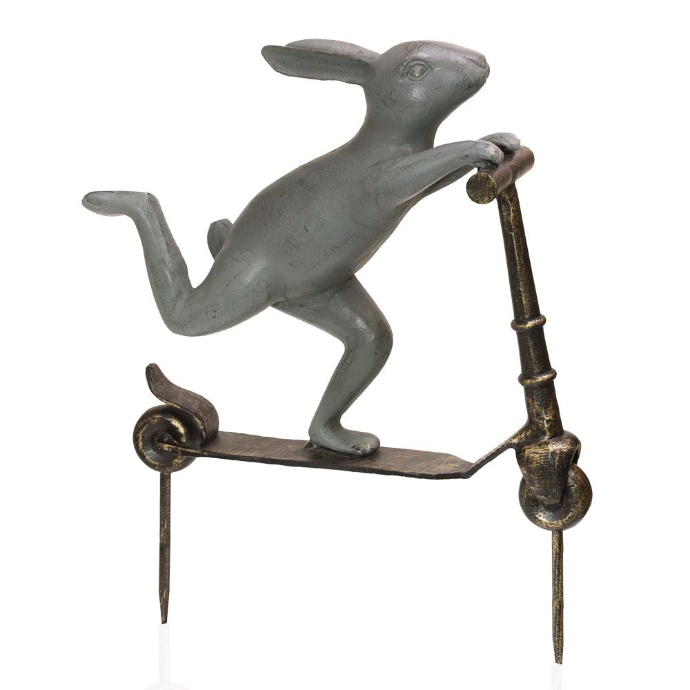 Scooter Bunny Garden Sculpture