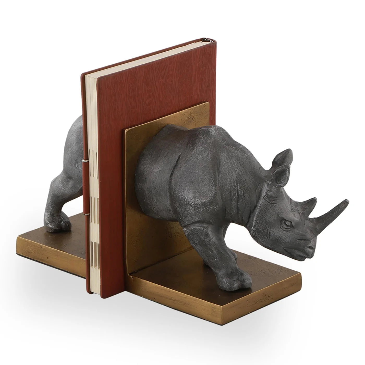Rhino Bookends