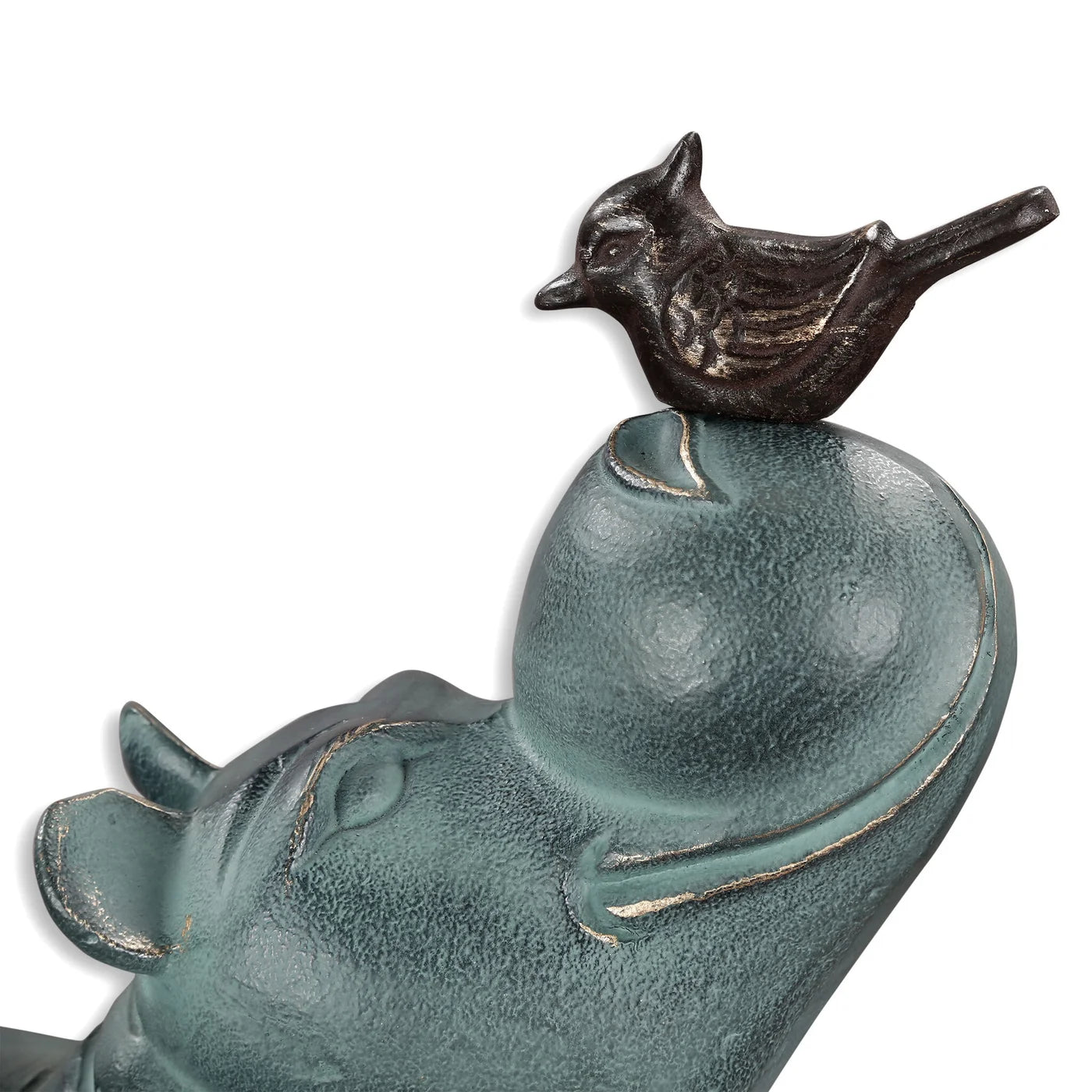 Hippo and Friend Garden Sculpture