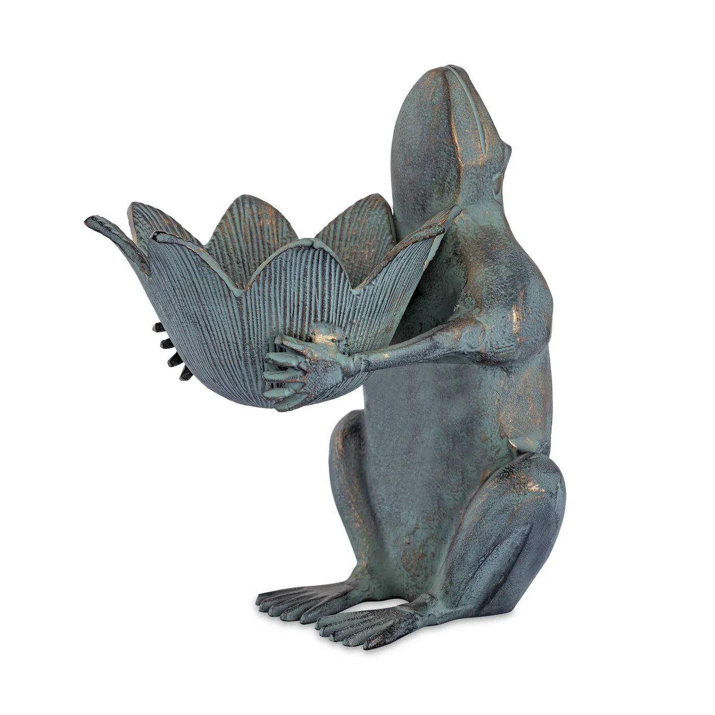 Frog Royalty With Crown Birdfeeder