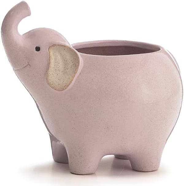 Pink Elephant Planter