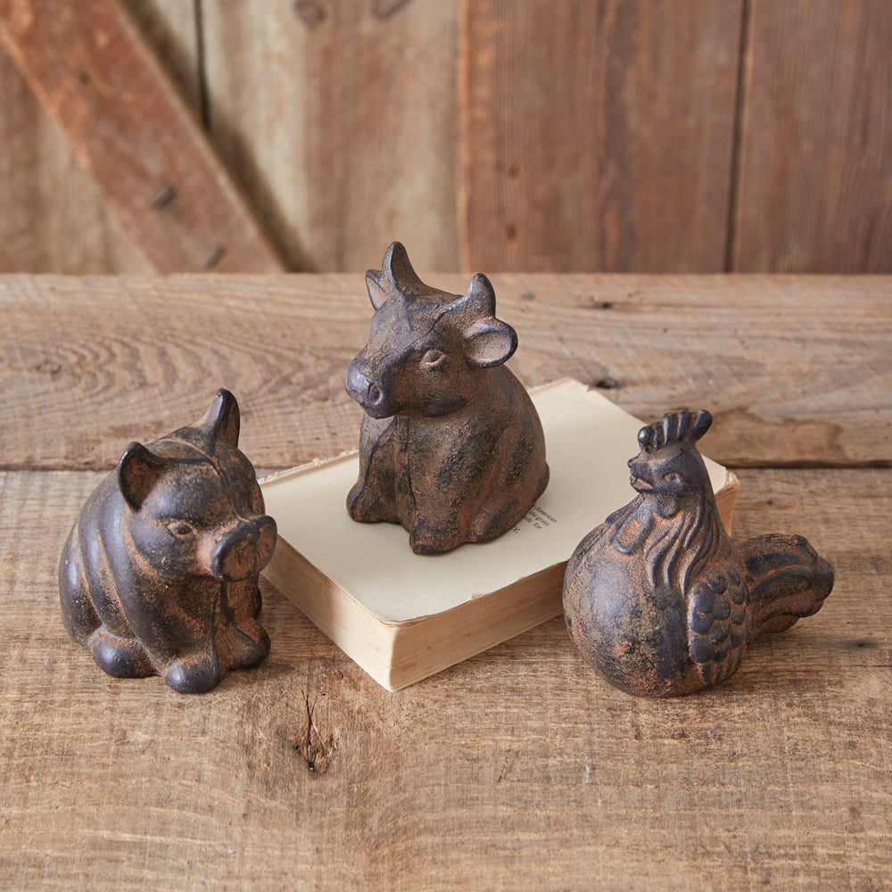 Rustic Mini Tabletop Pig