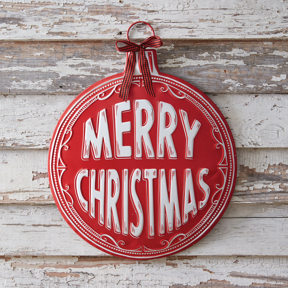 Merry Christmas Ornament Wall Decor