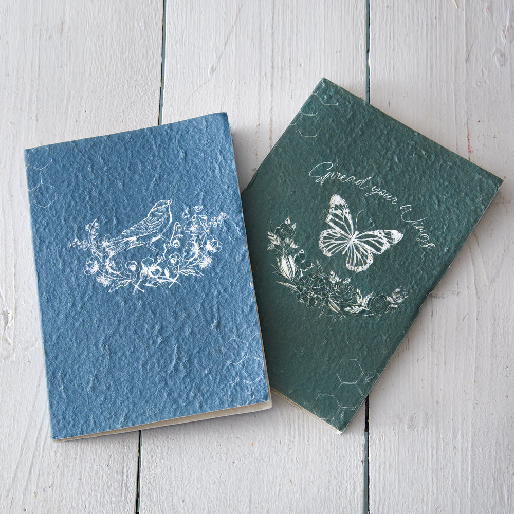 Set of Two Paper Mache Journals