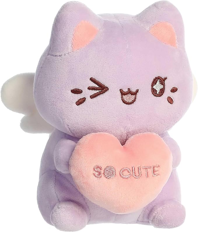 Tasty Peach - 7" Candy Heart Meowchi - Lavender