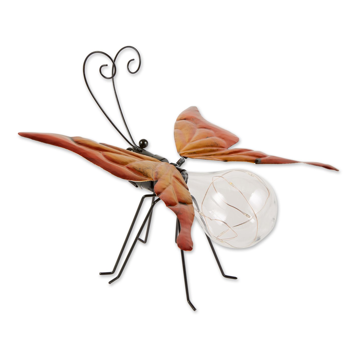 Solar Butterfly Glow Bug Figurine