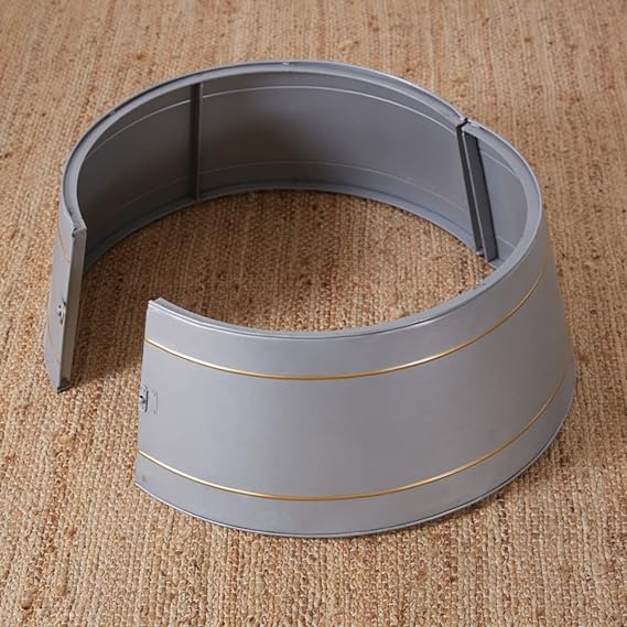 Gold And Galvanized Metal Tree Collar