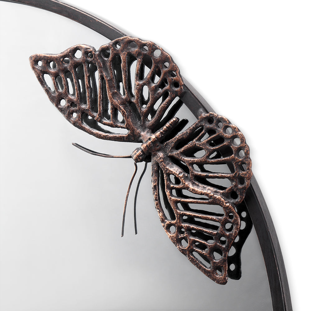 Butterfly Round Wall Mirror