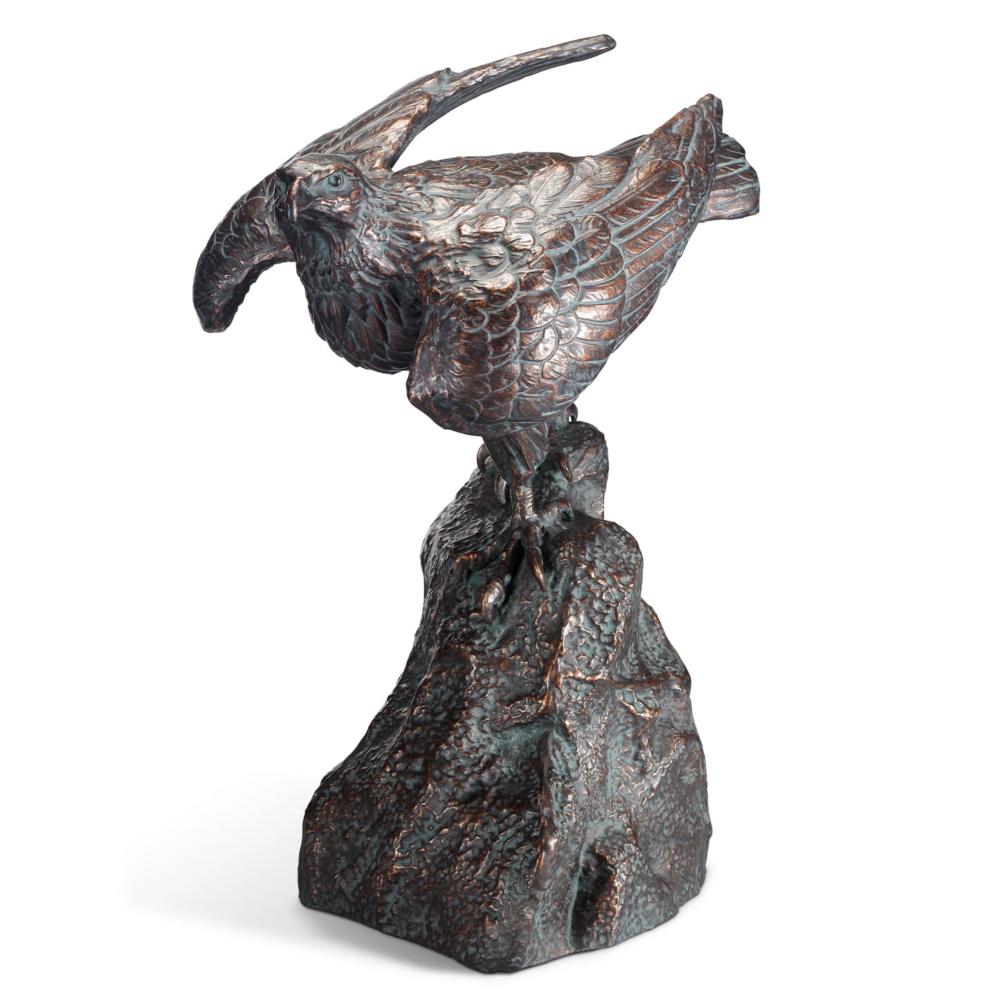 Perching Hawk Sculpture