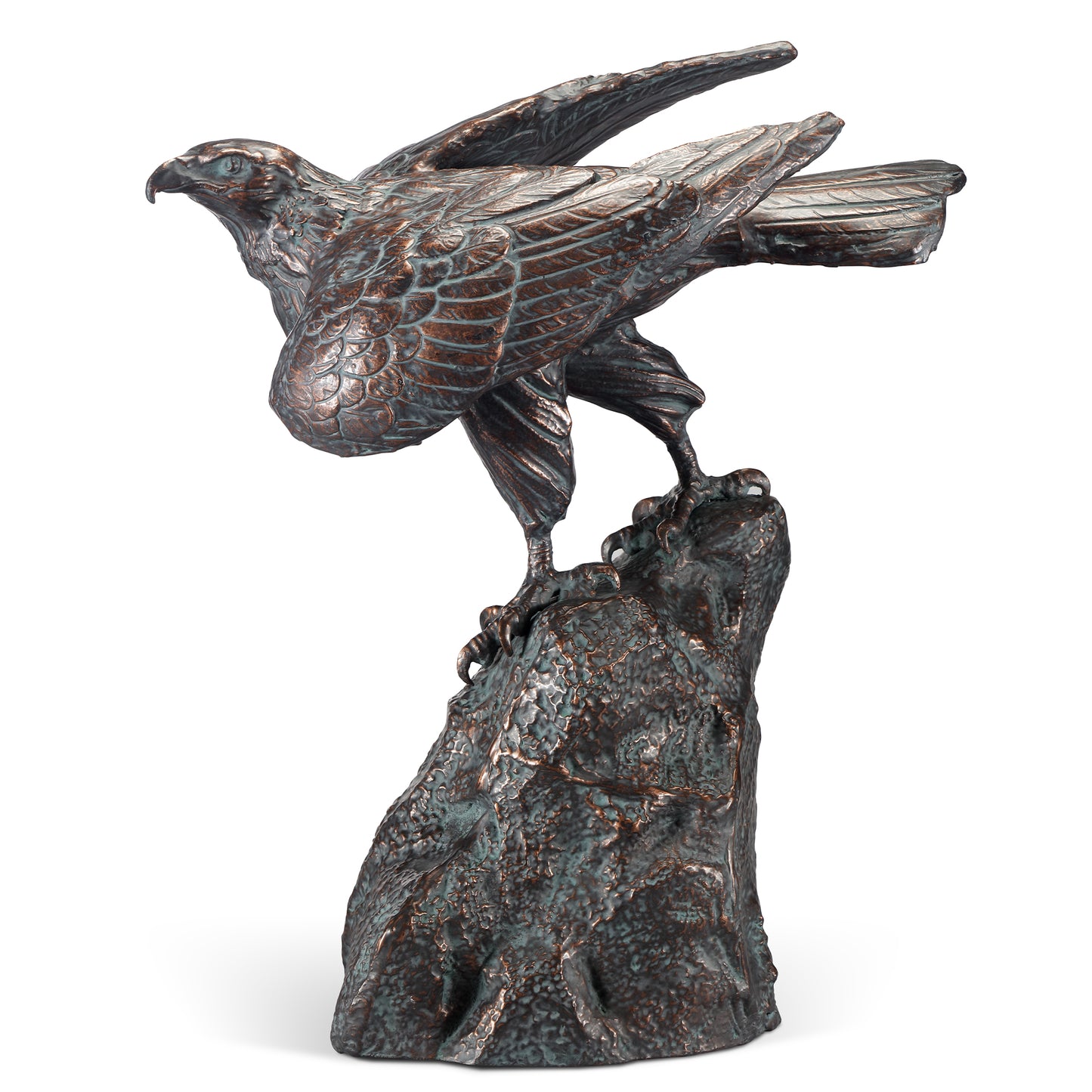 Perching Hawk Sculpture