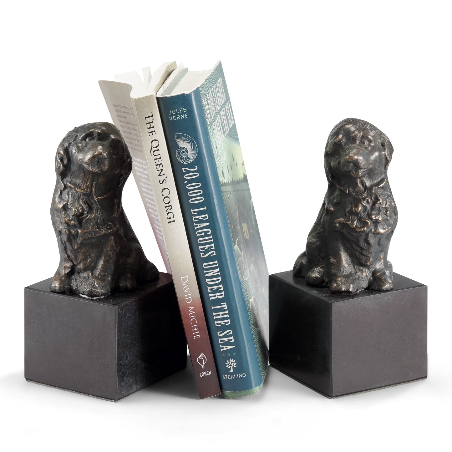 Happy Puppies Bookends