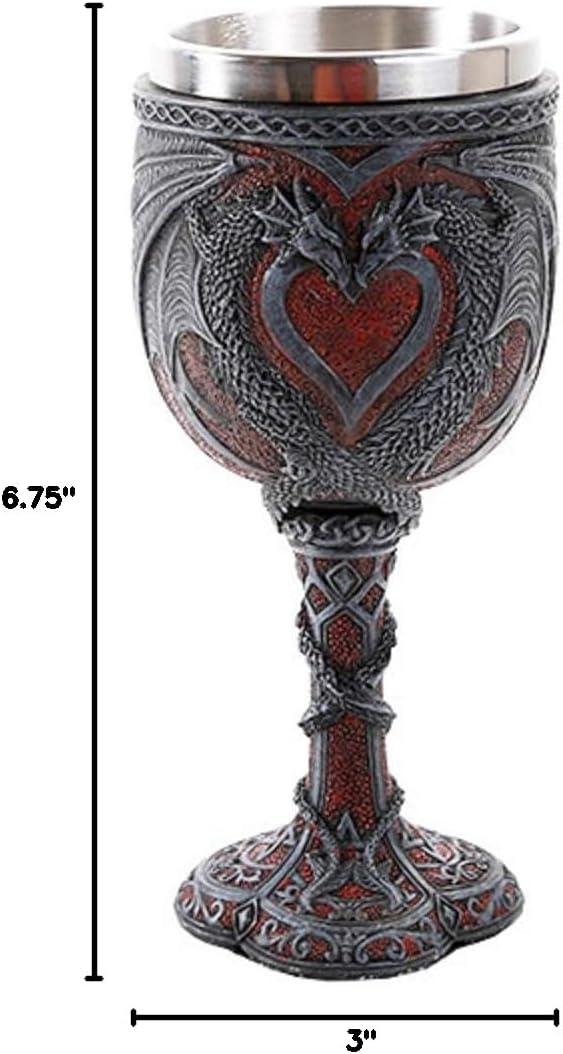 Dragon Heart Love Goblet Wine Cup