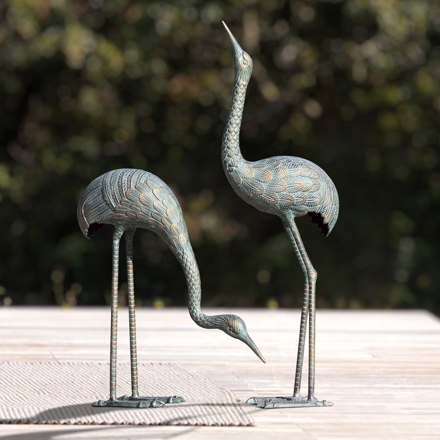 Foraging Cranes Set of 2