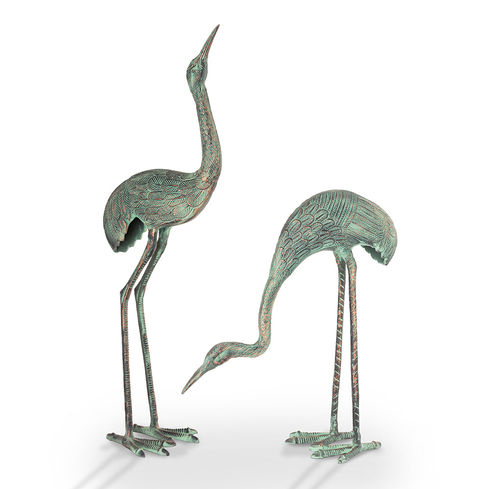 Foraging Cranes Set of 2