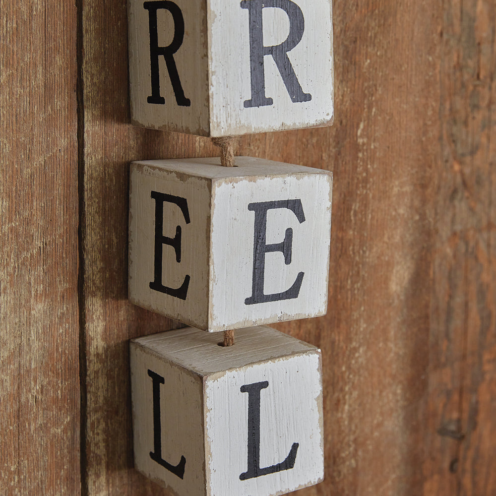 Relax Hanging Wood Blocks