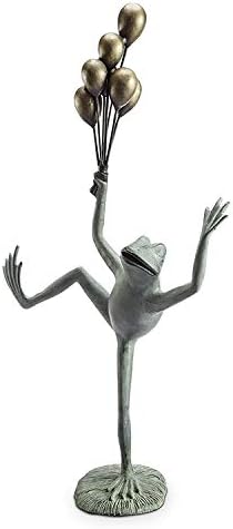 Balloon Seller Frog Garden Sculpture