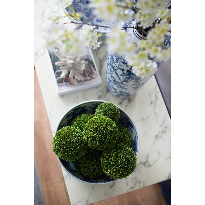 S/2 6" Boxwood Decorative Spheres