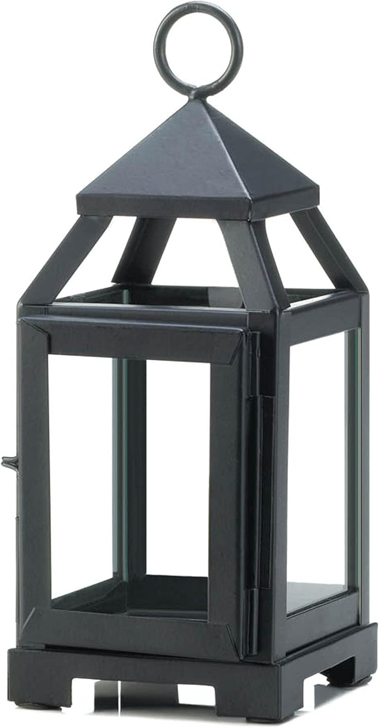 Black Mini Contemporary Lantern