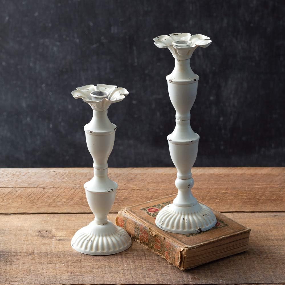 Delilah Metal Candlesticks Set of 2