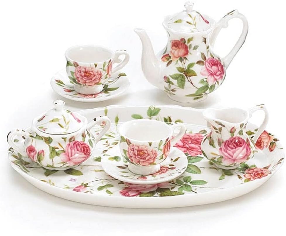 8 Piece Porcelain Mini Saddlebrooke Tea Set