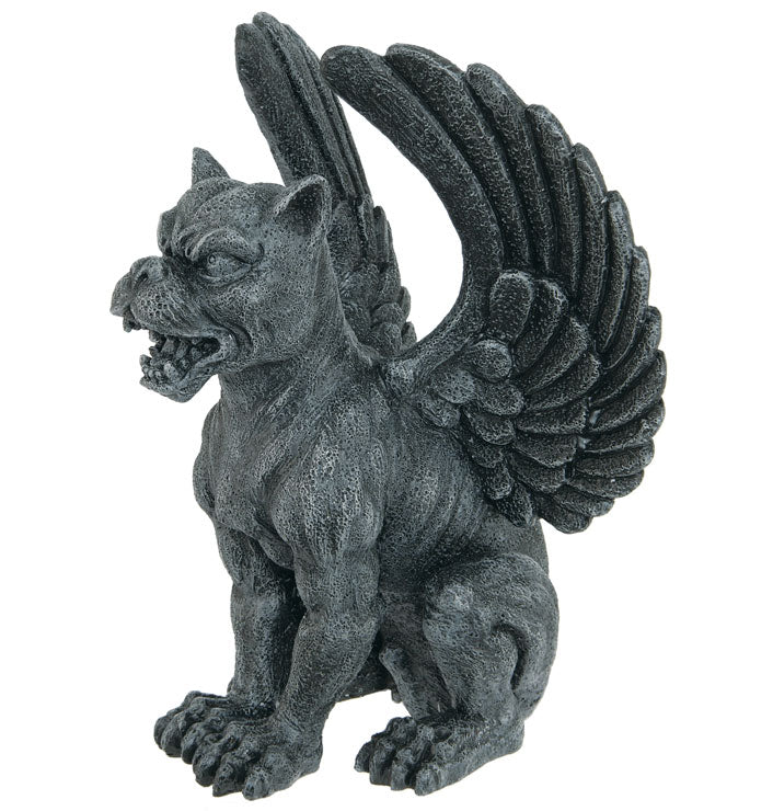 Winged Lioness Gargoyle Figurine Statue