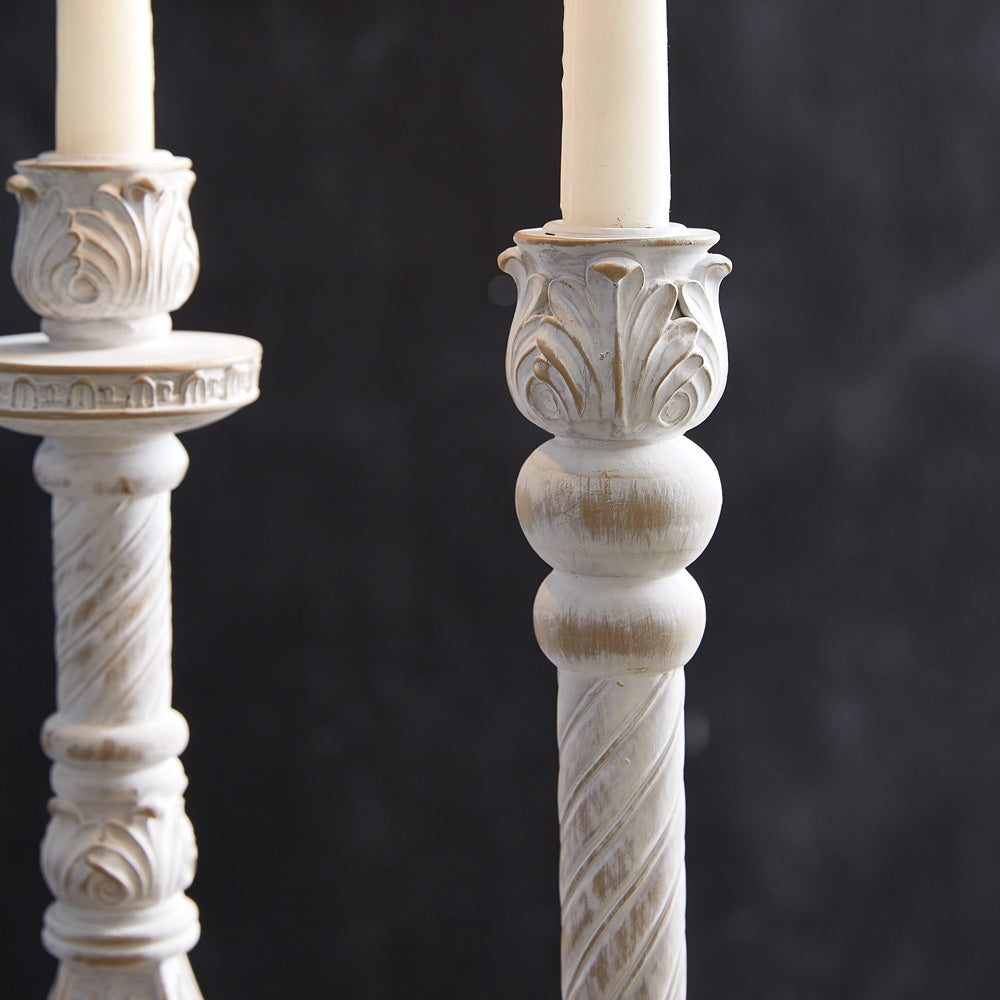 Set of Two Balmoral Taper Candle Holders