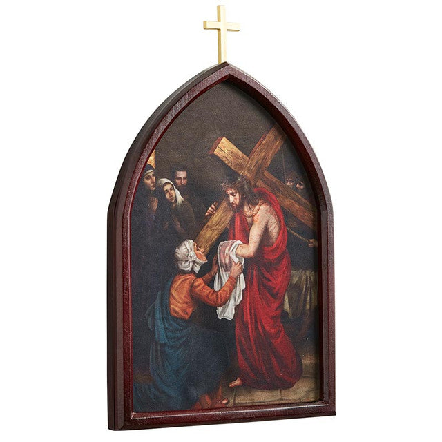 Stations Of The Cross Wood Plaque