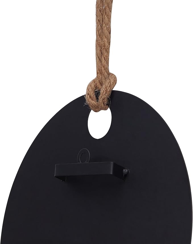 Round Rustic Pillar Candle Sconce With Rope & Mirror – A Unique Hanging Wall Accent