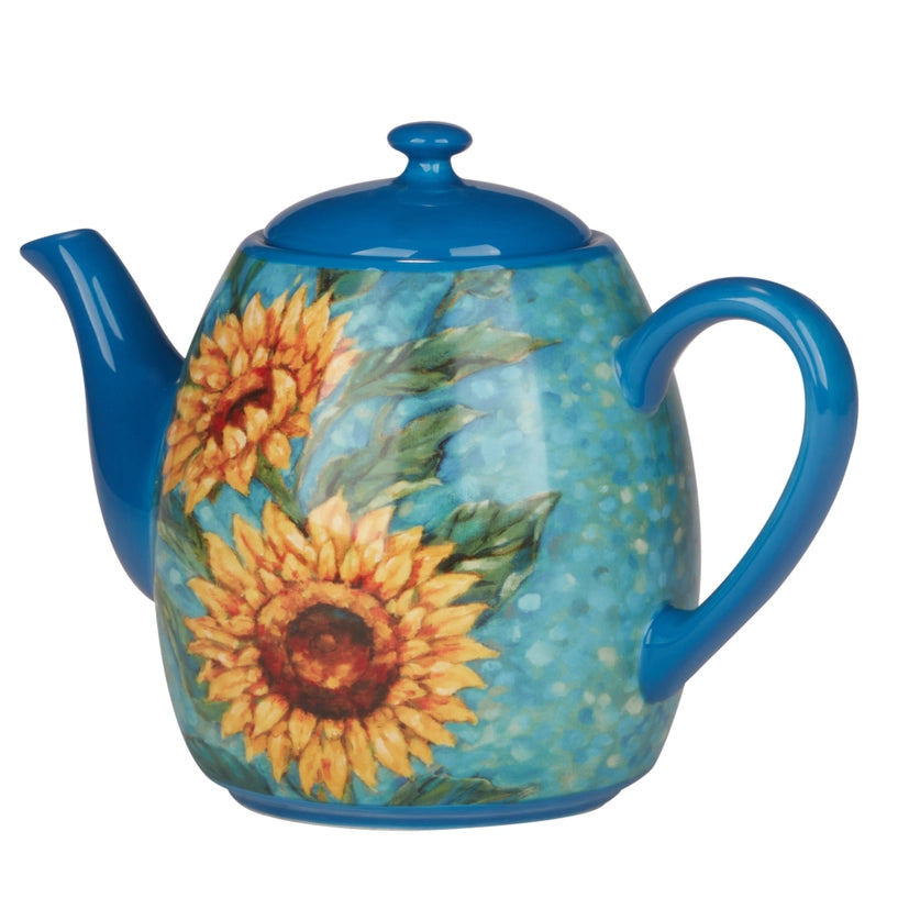 Golden Sunflowers Teapot